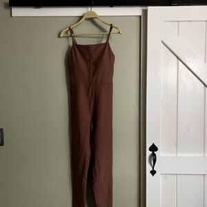 Old Navy Powersoft Go Dry Cami Bodysuit M Warm Tsupe